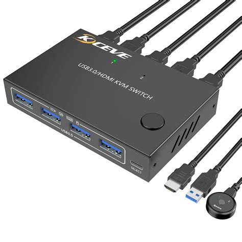 mouse keyboard junction box|KCEVE KVM Switch 2 Ports, HDMI USB 3.0 KVM Switcher Box .